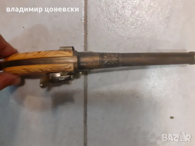 Красив кремъчен пистолет,пищов,оръжие, снимка 5 - Колекции - 48876870