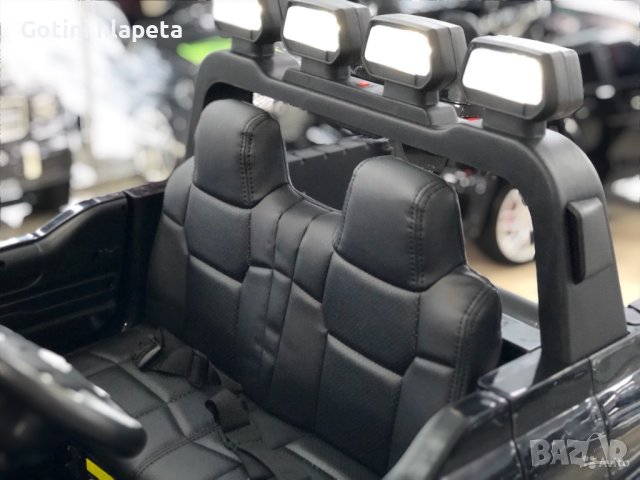 Акумулаторен джип TOYOTA Tundra 12V, лицензиран, с меки гуми, кожена седалка, снимка 13 - Детски велосипеди, триколки и коли - 37661766