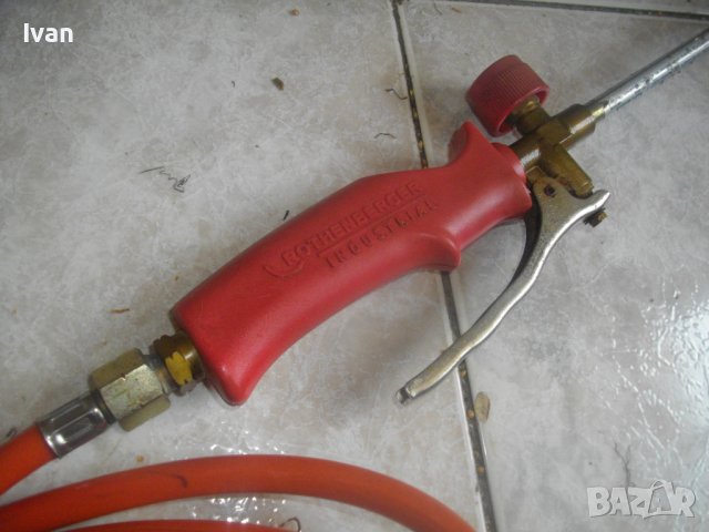 ROTHENBERGER-58 см Газова Горелка За Покриви/Хидроизолации-Немска-Профи-С Маркуч и Редуцир Вентил, снимка 18 - Други инструменти - 41443485