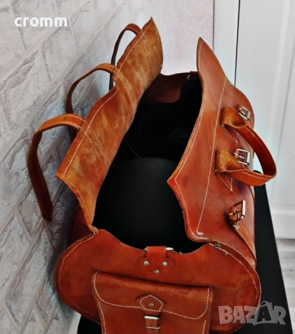 Задна кожена чанта за мотор, снимка 3 - Аксесоари и консумативи - 51877772