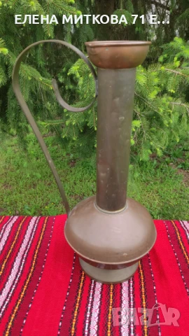 Голяма стара ваза /кана от мед и месинг