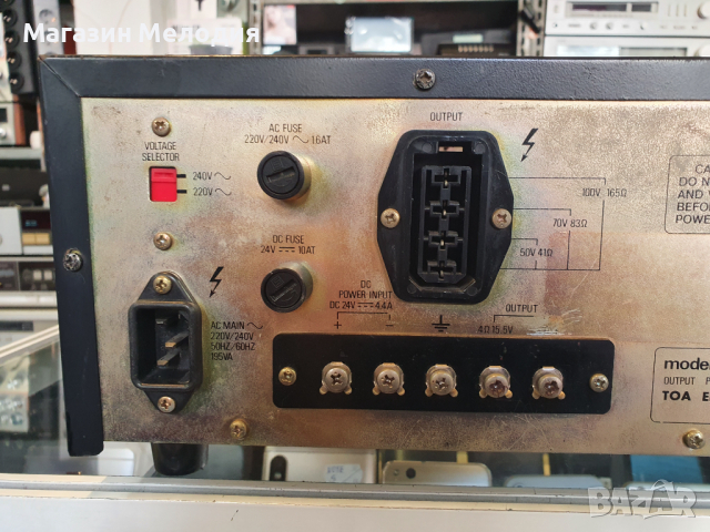 Усилвател за обществено ползване PA Amplifier TA-406 В отлично техническо състояние, много добър вън, снимка 9 - Ресийвъри, усилватели, смесителни пултове - 36229094