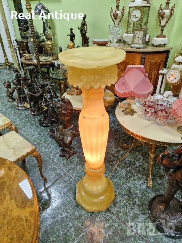 Превъзходна изключително красива антикварна светеща каменна колона , снимка 2 - Антикварни и старинни предмети - 44667174