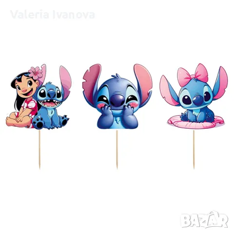 Комплект топери Lilo and Stitch, 6 броя, Лило и Стич 10148