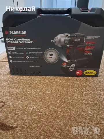 Чисто нов акумулаторен гайковерт Parkside Performance 20 V/1898Nm/ пълен комплект