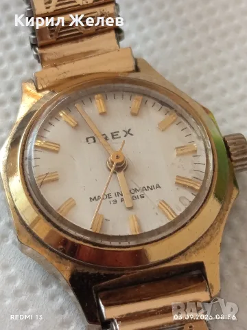 Стар механичен часовник OREX Made in Romania работи за КОЛЕКЦИОНЕРИ 26779, снимка 8 - Антикварни и старинни предмети - 55934145