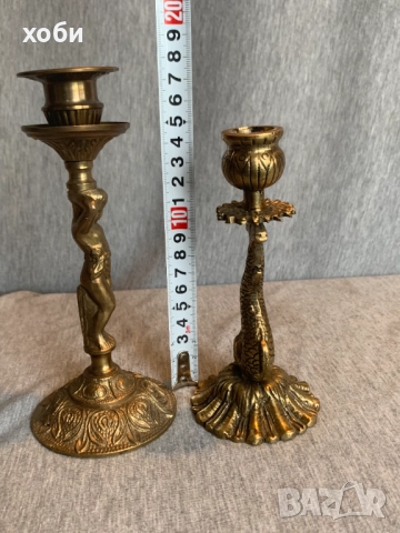 бронзови свещници , снимка 3 - Антикварни и старинни предмети - 52976189