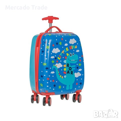Детски куфар Mercado Trade, За деца, Динозавър, Син, снимка 1 - Раници - 42019785
