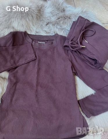 Зимна дамска пижама кафява зимна лента за глава шапка