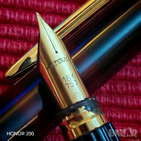Писалка Waterman с позлата и 18 каратов писец. , снимка 5 - Колекции - 53856365