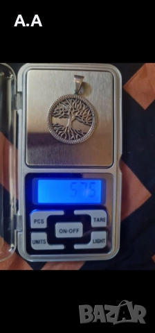 Уникално сребърно бижу-дървото на живота 5,25гр., снимка 2 - Колиета, медальони, синджири - 52846349