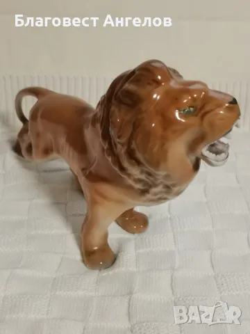 Порцеланова статуетка на лъв, снимка 8 - Колекции - 49689486