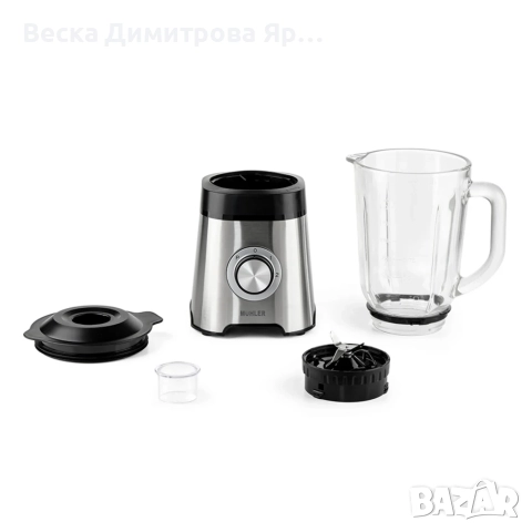 Блендер Muhler, 500W, 1.5 л, стъклена кана, снимка 3 - Блендери - 52345596