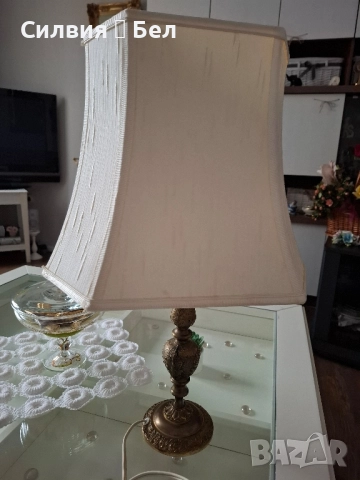 Винтидж настолна лампа , снимка 2 - Настолни лампи - 51917445