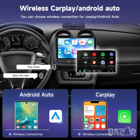 Мултимедия за Seat Ibiza 2012-2015, Навигация, Carplay, Android Auto, Waze, Андроид, Сеат Ибиза, снимка 4 - Аксесоари и консумативи - 56191587