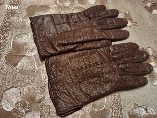 Нови Дамски Ръкавици Изцяло от Естествена Кожа М, снимка 6 - Ръкавици - 53447784