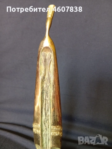 Скулптура бронз 24 см, снимка 2 - Статуетки - 52060765