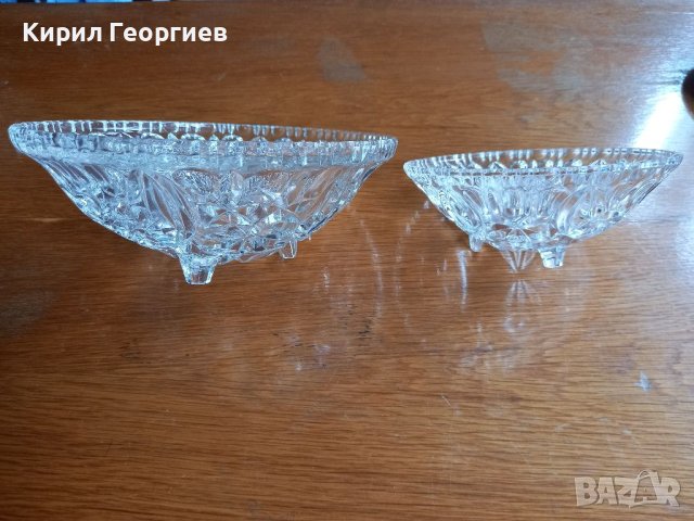 Кристални купи за ядки, бомбонниери, снимка 4 - Кутии за храна - 41101022