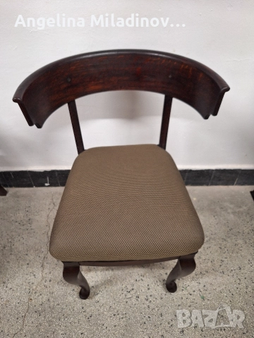 Винтидж стол с извит гръб , снимка 2 - Столове - 52926489
