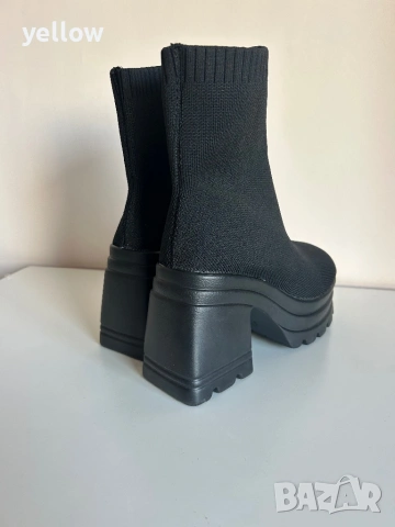 Черни боти 37 номер на ток нови , снимка 3 - Дамски боти - 53195940