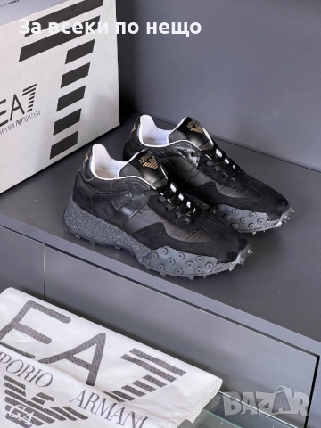 Emporio Armani Дамски Черни Маратонки👟Дамски Спортни Обувки В Черен Цвят Емпорио Армани Код E899