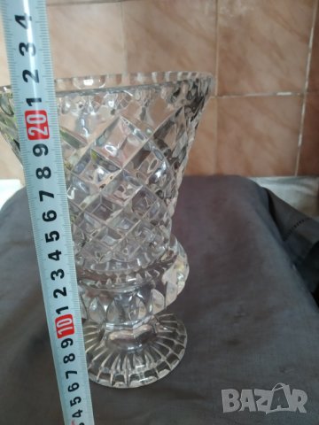 кристална ваза арт деко, снимка 2 - Вази - 33950928