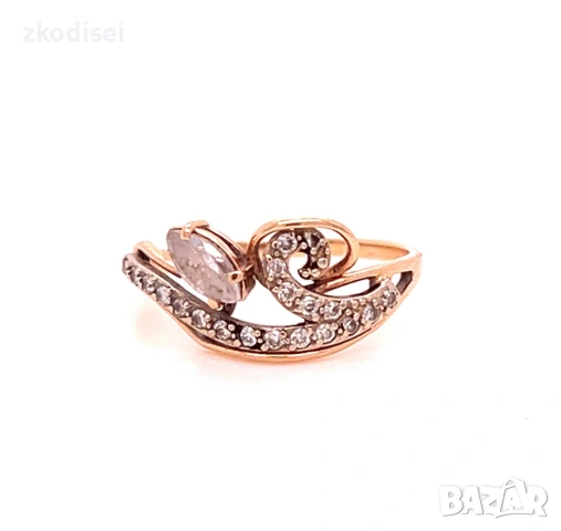 Златен дамски пръстен 1,81гр. размер:51 14кр. проба:585 модел:36775-5