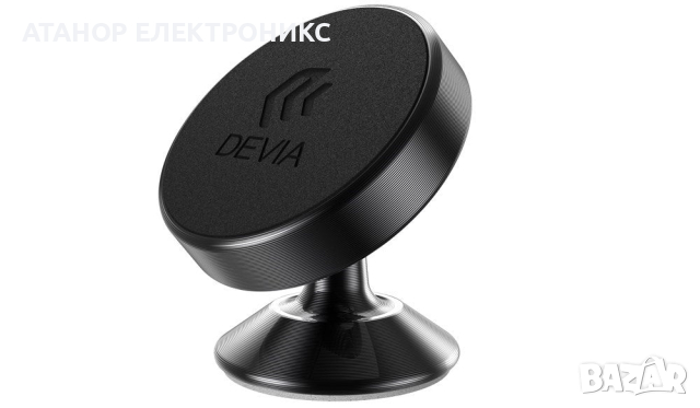 Стойка за автомобилно табло с магнитна табела DEVIA- черна, снимка 2 - Зарядни за кола - 44826328