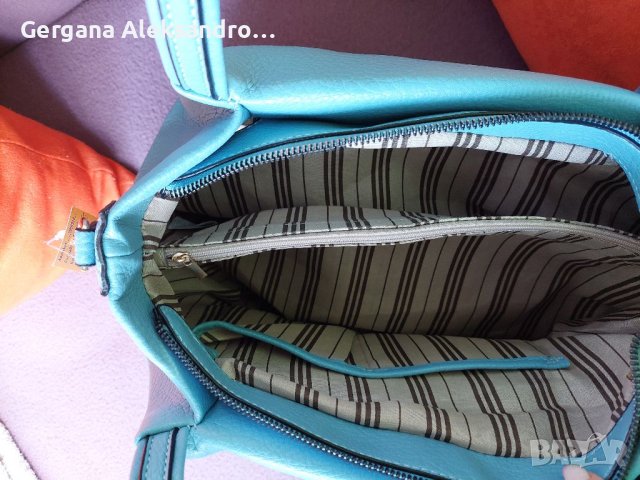 Дамски нова синя чанта с етикет , снимка 6 - Чанти - 40716692