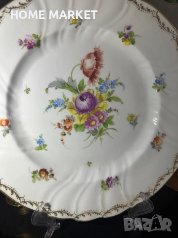 Sächsische Porzellanmanufaktur Dresden GmbH е основана през 1872 г. в Дрезден, Германия. , снимка 7 - Антикварни и старинни предмети - 52627754