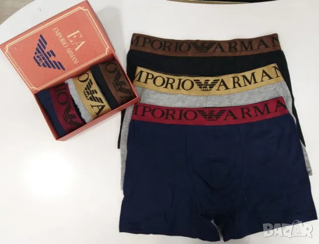 боксерки в кутия gucci lacoste calvin klein versace emporio armani , снимка 6 - Бельо - 50415669