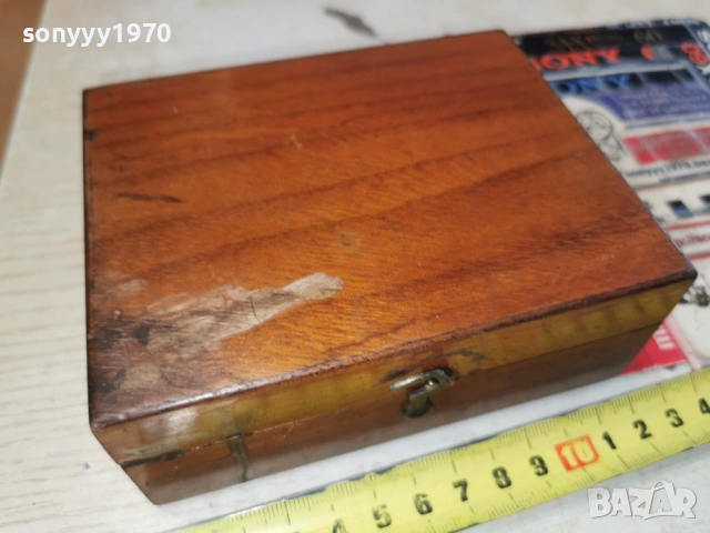 ДЪРВЕНА КУТИЯ С ТЕГЛИЛКИ-АНТИКА/РЕЛИКВА 0901261053, снимка 3 - Антикварни и старинни предмети - 53041012
