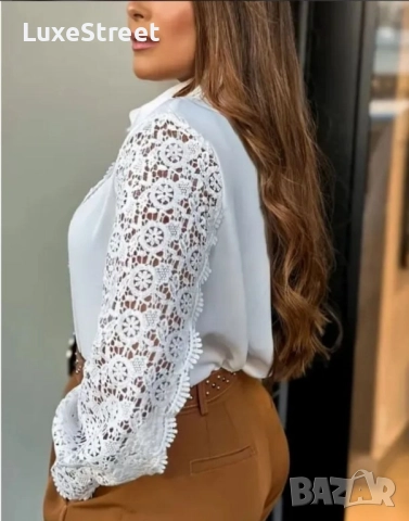 Дамска Риза с Дантела 🤍, снимка 3 - Ризи - 52434806