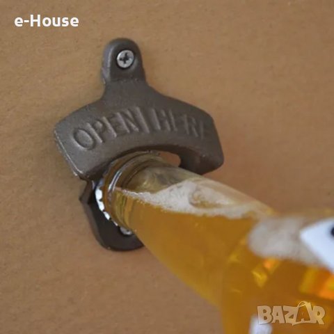Метална отварачка за бира за стена , стенна отварачка, снимка 2 - Други - 39407902