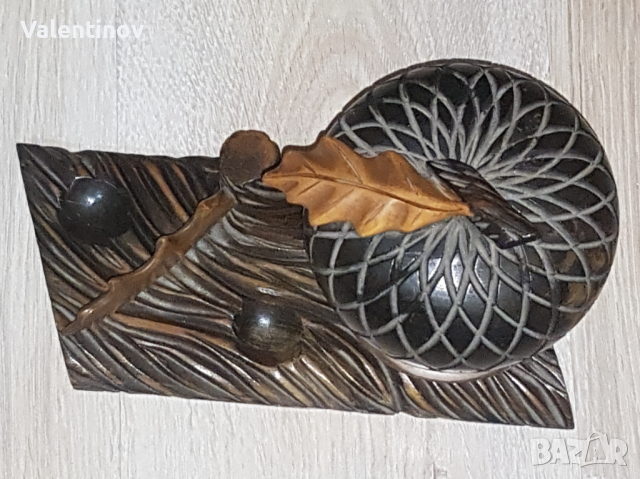 Старинна дървена кутия за тютюн , снимка 2 - Антикварни и старинни предмети - 44517613