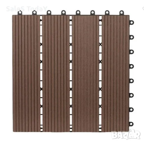 Декинг за Балкон, градина, двор, плочка за Подови пространства, 30x30x2см, водоустойчив , снимка 1