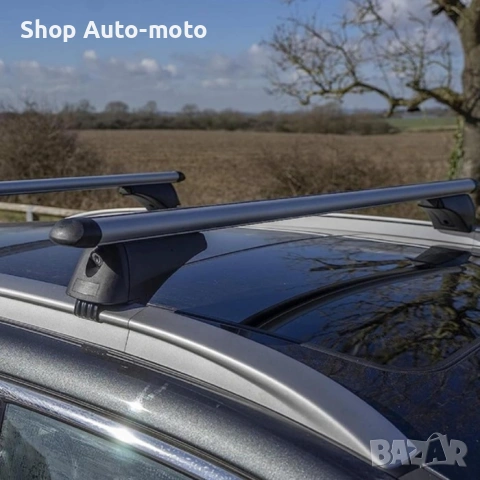 Алуминиеви греди за багажник Automat-Flush Rails, с ключалки, 120см, 90кг, хром, снимка 3 - Аксесоари и консумативи - 53205320