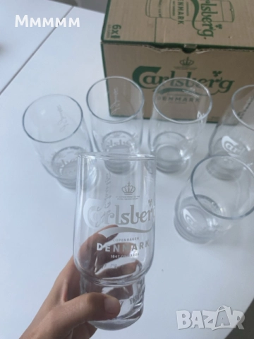Чаши за бира Carlsberg, снимка 3 - Чаши - 55974004