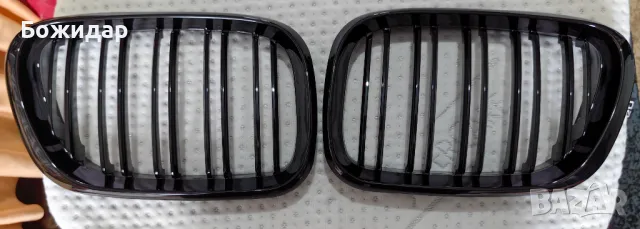 Двойни M Решетки (Бъбреци) BMW X5 E53 1999 до 2003 БМВ Х5 Е53 Черен Гланц