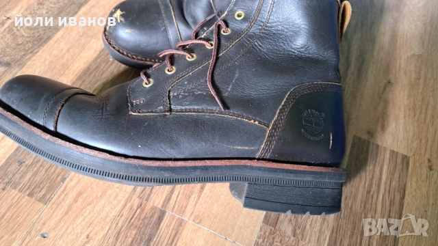 Timberland-made in Bnagladesh-кожени шити обувки 45 номер, снимка 2 - Маратонки - 52275100