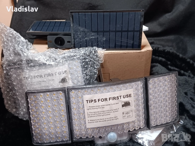 Соларни лампи за открито, голяма соларна лампа с 212 светодиода, снимка 4 - Соларни лампи - 52424362