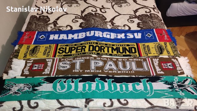 Футболни шалове на Arsenal, England, Aris, Schalke 04, St. Pauli and more, снимка 5 - Футбол - 40229407