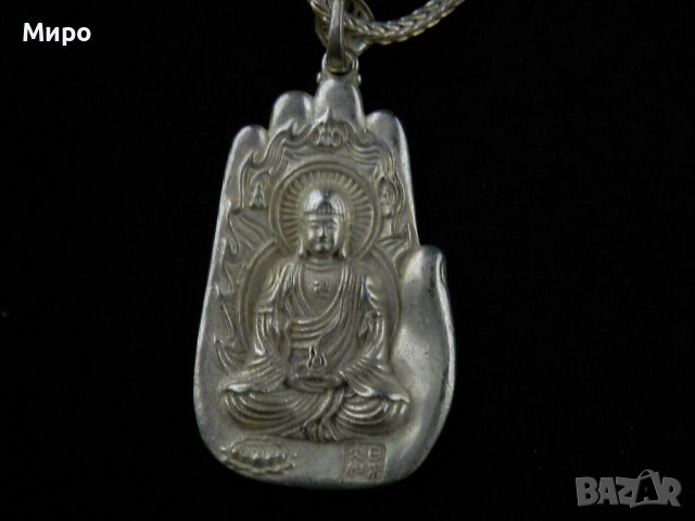 БУДА РЕЛИГИЯ БУДИЗЪМ МЕДАЛЬОН ТАЛИСМАН АМУЛЕТ КОЛИЕ ЛАНЕЦ , снимка 4 - Антикварни и старинни предмети - 42014620