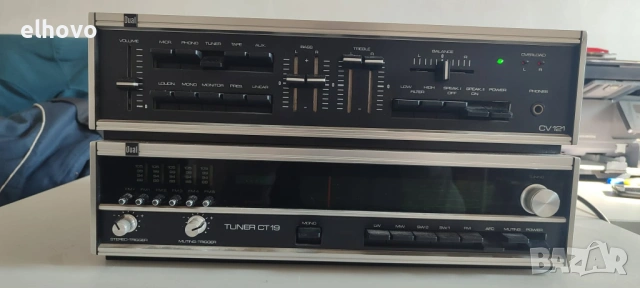 Стерео усилвател, тунер Dual CV121, CT19, снимка 2 - Ресийвъри, усилватели, смесителни пултове - 53256788