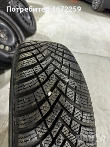 Зимни гуми Hankook 205/60/16 ДОТ със стоманени джанти 5x115 за Опел, снимка 4 - Гуми и джанти - 52697082