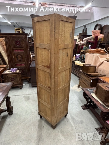 Ъглов шкаф от дъбов масив, снимка 5 - Шкафове - 53558207