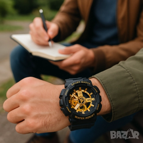 Мъжки мултифункционален часовник - Спортен, водоустойчив и удароустойчив, снимка 2 - Други - 51947586