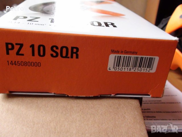 WEIDMÜLLER PZ 10 SQR - ТОП-PROFI Кримпклещи 0,14-10mm² SUPER CRIMP !! ЧИСТО НОВИ !! Made in Germany , снимка 15 - Клещи - 35709959