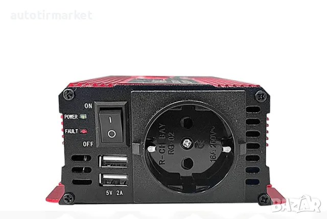 Инвертор 24V – 220V 500W – NA128, снимка 3 - Аксесоари и консумативи - 56053349