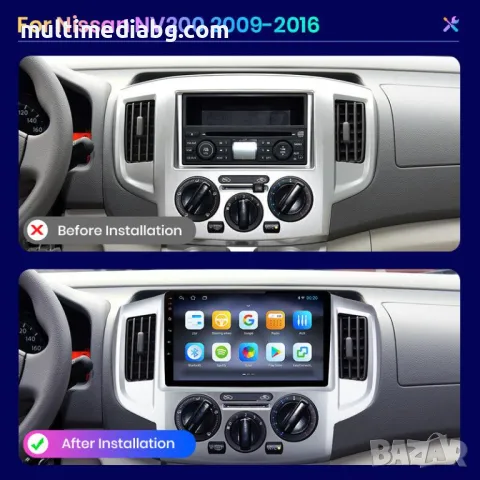 Nissan NV200 (2009-2016) Мултимедия Навигация Android, снимка 2 - Аксесоари и консумативи - 50065544